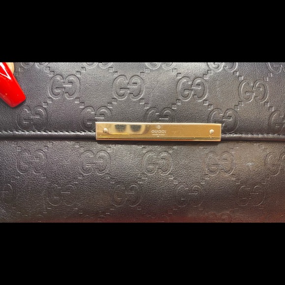 ♥️♥️SOLD♥️♥️ Black Guccissima Leather Embossed - Picture 10 of 12